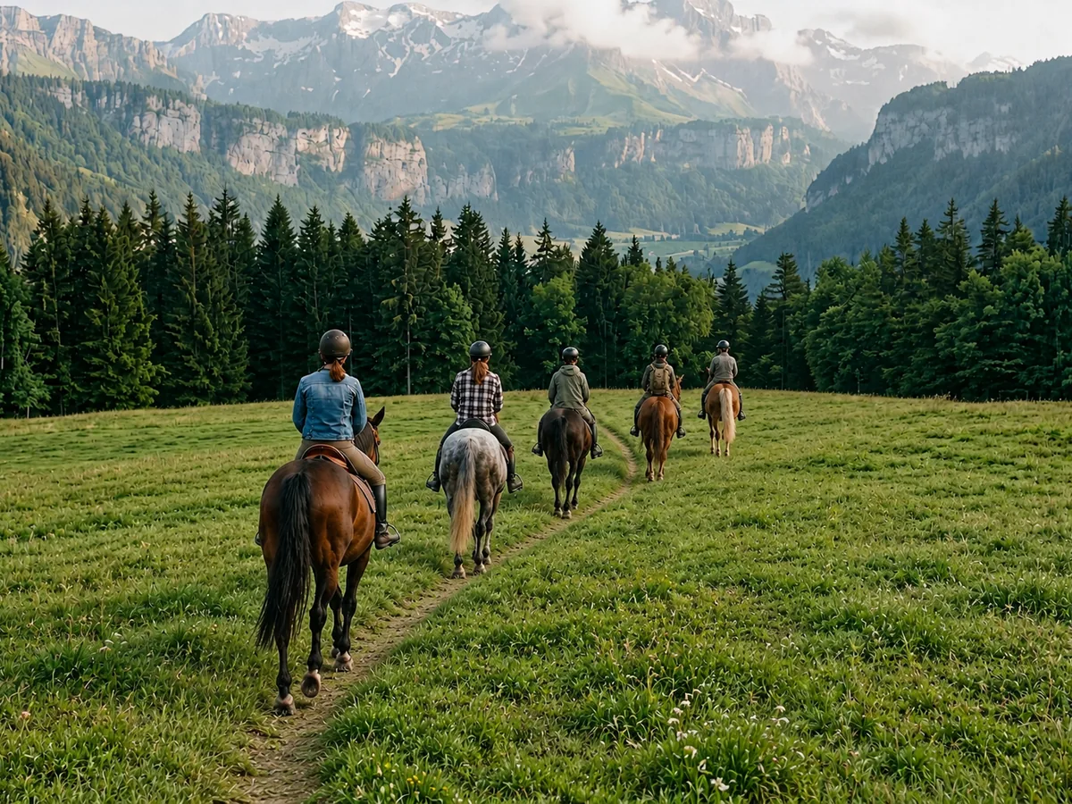 Balade à cheval en Isère, autour de Cornillon-en-Trièves